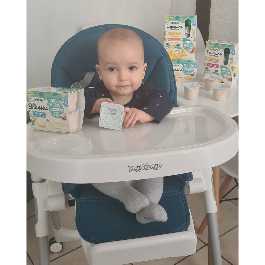 Sữa chua sữa dừa hữu cơ Bledina Pháp vị tự nhiên cho bé 6m+ (95gx4h)