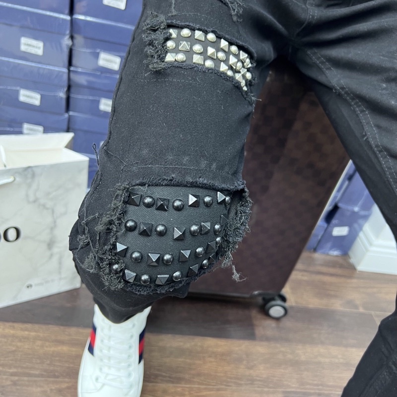 quần jean nam đính đinh hàng hot hit 2022