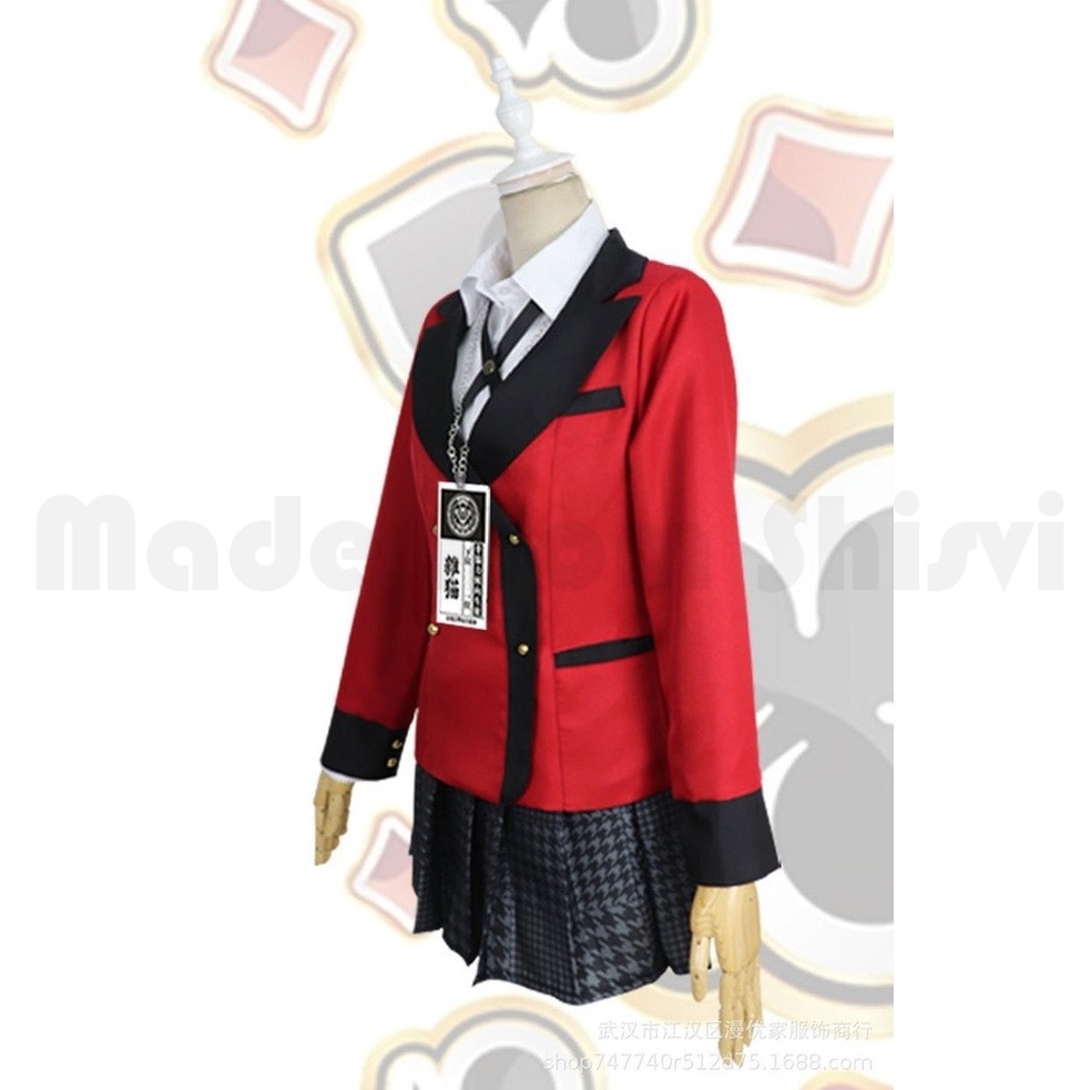Bộ Đồ Hóa Trang Nhân Vật Kakegurui Kirari Momobami Nhật Bản