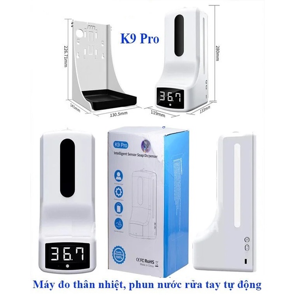 Máy Đo Thân Nhiệt Và Sát Khuẩn Tay Tự Động OROMI K9 Pro Plus