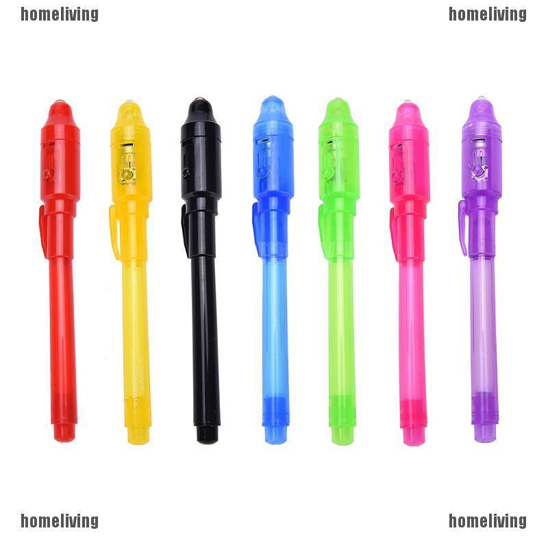 ❤❤Bút Đánh Dấu Bằng Mực Vô Hình Có Đèn LED Tím Siêu Sáng