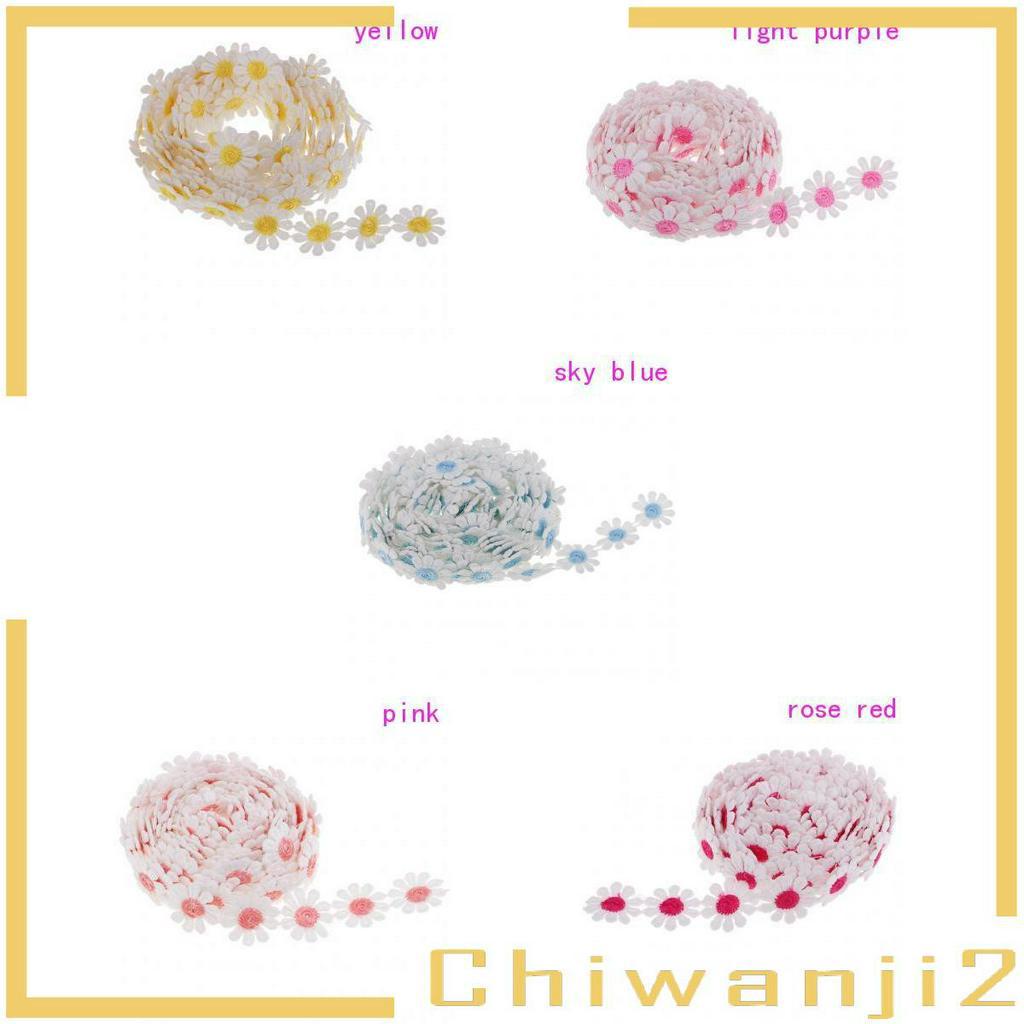 [Chiwanji2] Cắt Ren Hoa Cúc 25mm Dài 3 Yard Dùng Để May Vá