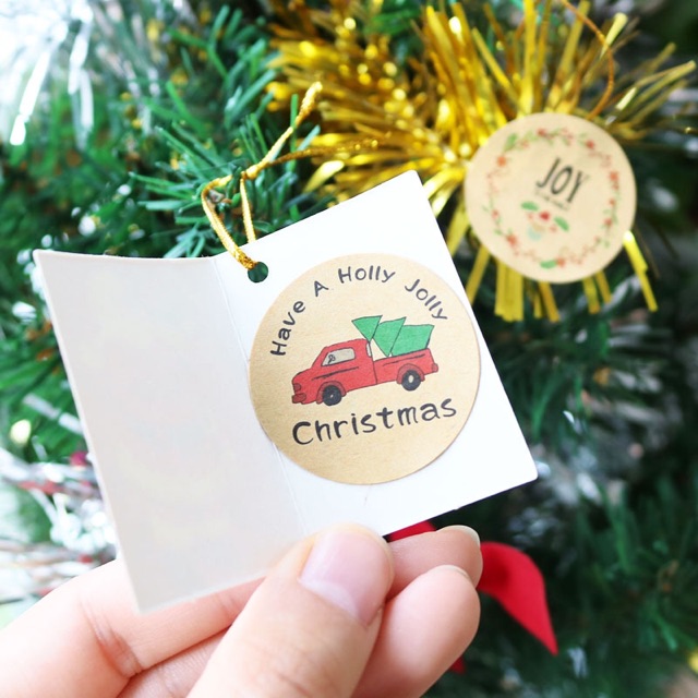SỈ 2.4K Bìa 12 miếng dán Sticker Giáng sinh Noel Christmas | BigBuy360 - bigbuy360.vn