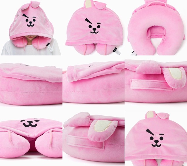 Gối chữ U Kèm Mũ BT21 BTS