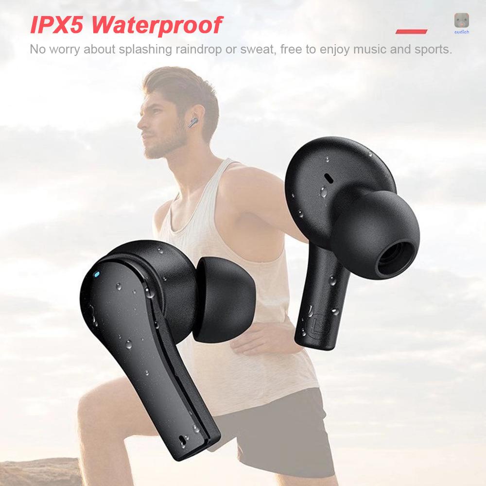 Tai Nghe Thể Thao Không Dây Lenovo QT82 Bluetooth 5.0 TWS IPX5 Chống Mồ Hôi Có Mic 400mAh Ốp