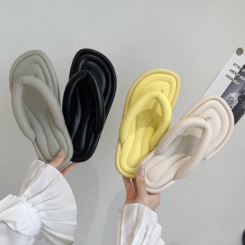 Tikp giày sandal nữ Dép nữ đi trong nhà lê nữ quai hậu thời trang Kích thước 4 màu: 35-39