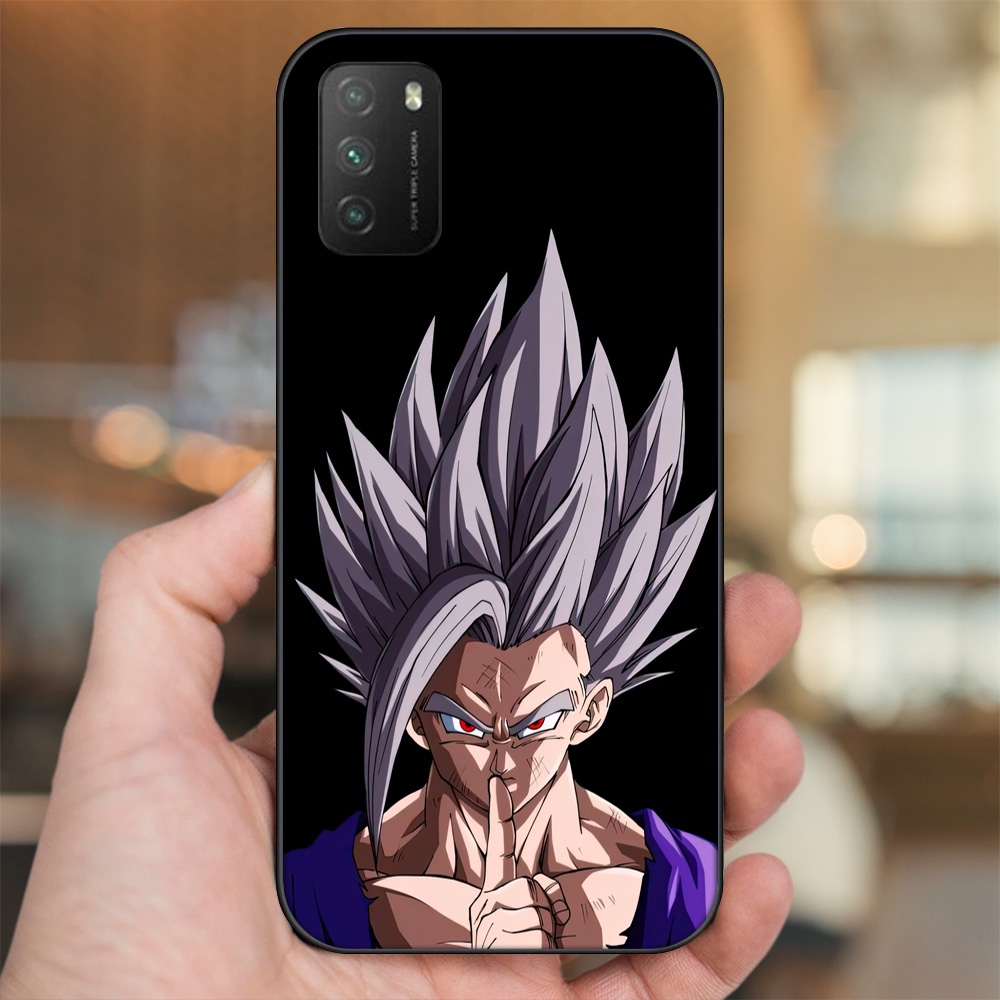 Ốp lưng Xiaomi Poco M3 viền đen in hình Gohan Dragon Ball