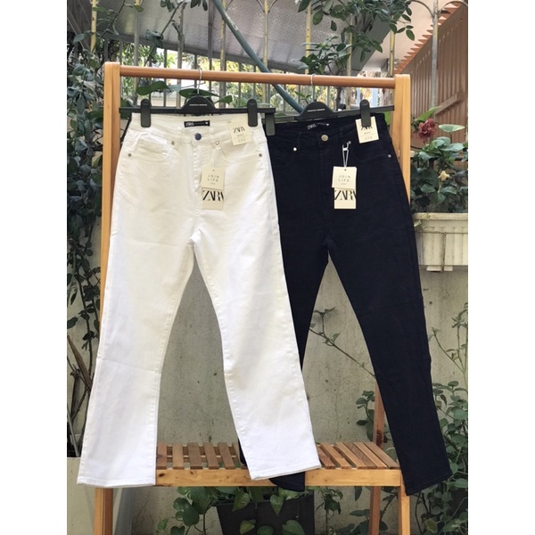 Quần jean nữ ống đứng skinny fit Z.R 2 màu đen,trắng