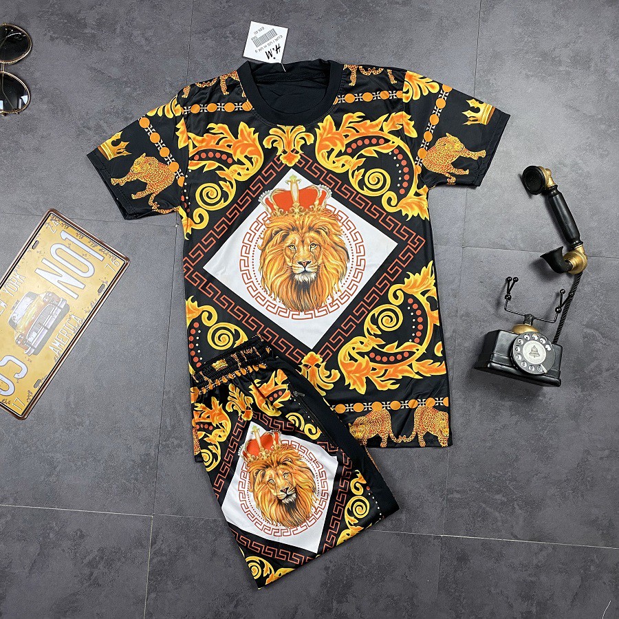 SET BỘ QUẦN ÁO THỂ THAO THUN LẠNH, SET BỘ ÁO NAM TAY LỠ chất liệu thun lạnh mền mịn in Vua Sư Tử Đủ Size BN44