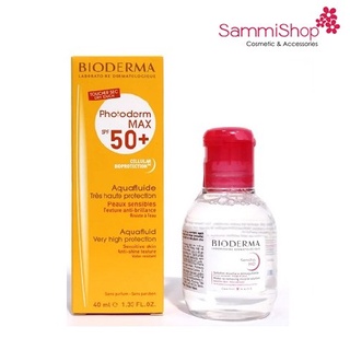 Chống nắng dạng lỏng Bioderma Photoderm Max Aquafluide Teinte Claire Light Color SPF50+ 40ml