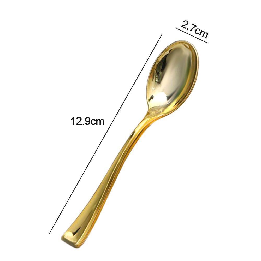 Bộ 24 Muỗng Kim Loại Mini|Muỗng Ăn Tráng Miệng Bằng Thép Không Gỉ Chất Lượng Cao