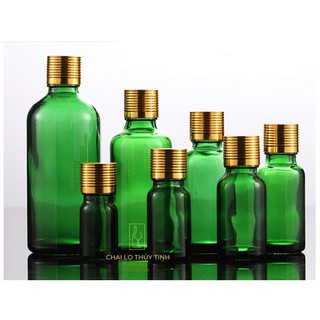 [Giá sỉ chỉ từ 4k] Lọ thủy tinh xanh lá nắp mạ - [SIÊU BỀN][SIÊU RẺ] - [5ml 10ml 15ml 20ml 30ml 50ml 100ml]