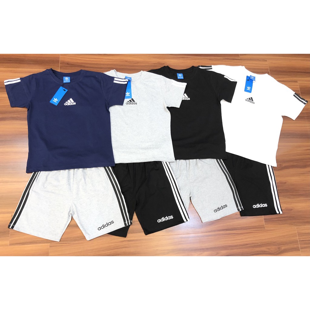{SIÊU KHUYỄN MẠI}Bộ ADIDAS cho bé trai size đại dành cho các bé lớn 35-55kg,chất mềm mát các mẹ cũng bon chen được ạ !!!