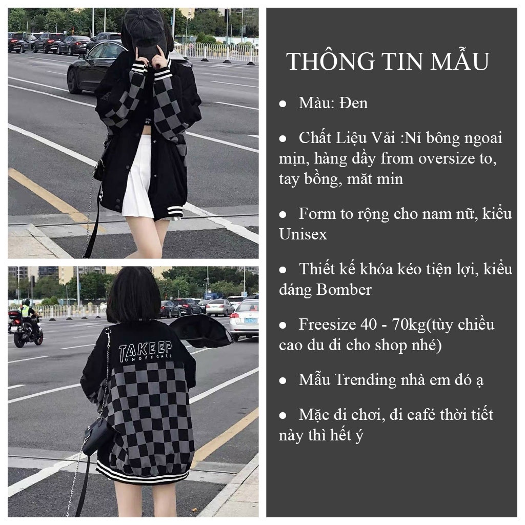 Áo khoác Hoodie form rộng dây kéo Unisex Áo khoác nỉ CARO cá tính thời trang - CUTE_ZOO | WebRaoVat - webraovat.net.vn