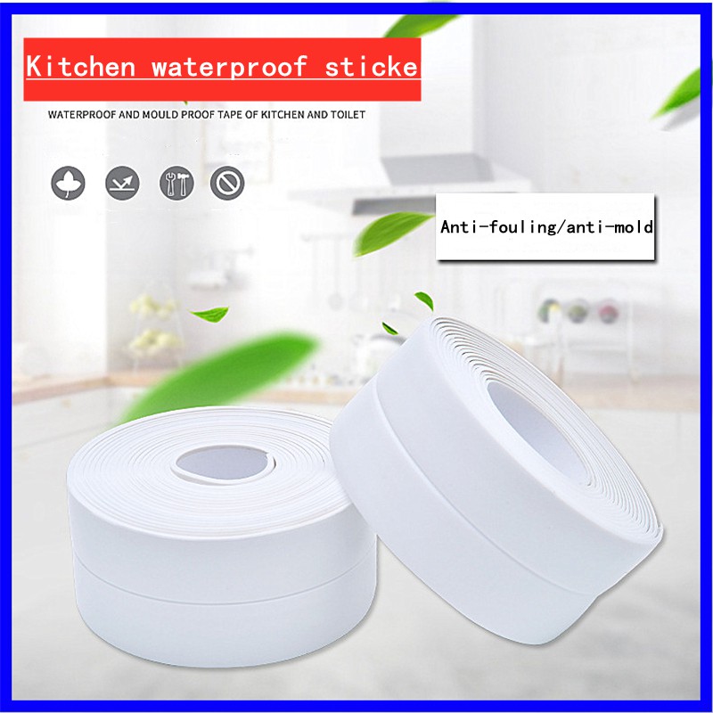 Miếng dán vết nứt khe hở gạch nhà vệ sinh cạnh bồn rửa bát chống thấm nước cho nhà bếp phòng tắm cửa sổ