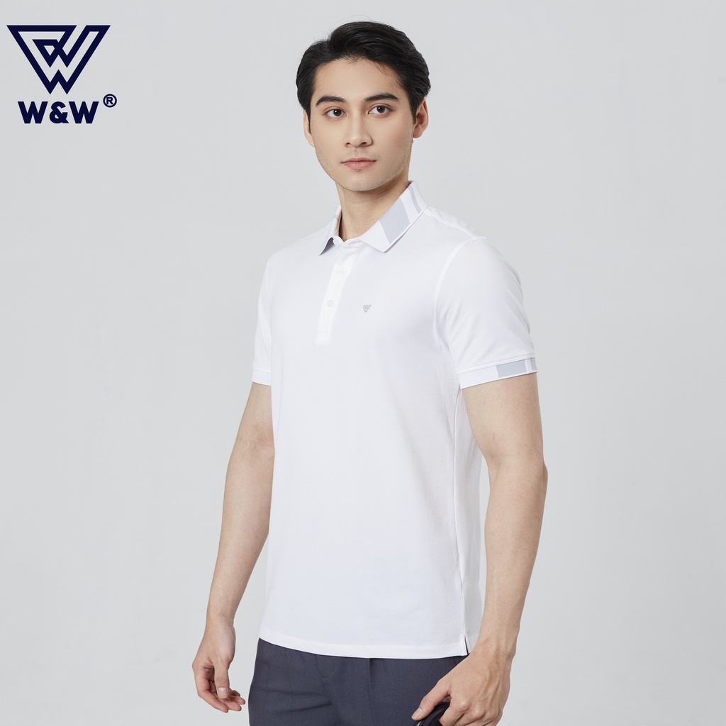 Áo Polo Nam Tay Ngắn W&amp;W Dáng Regular Fit Thoải Mái Phù Hợp Nhiều Vóc Dáng, Chất Vải Mềm Nhẹ Siêu Thoáng Mát WPO88R