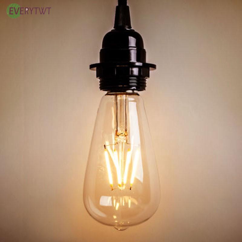 Bóng đèn LED dây tóc 2W/4W/6W/8W Edison ST64 E27 trang trí phong cách vintage