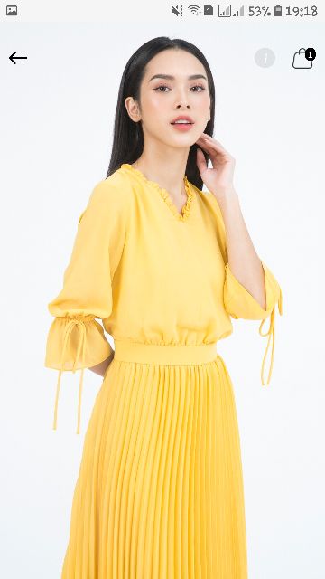 Đầm vàng ivy moda size S