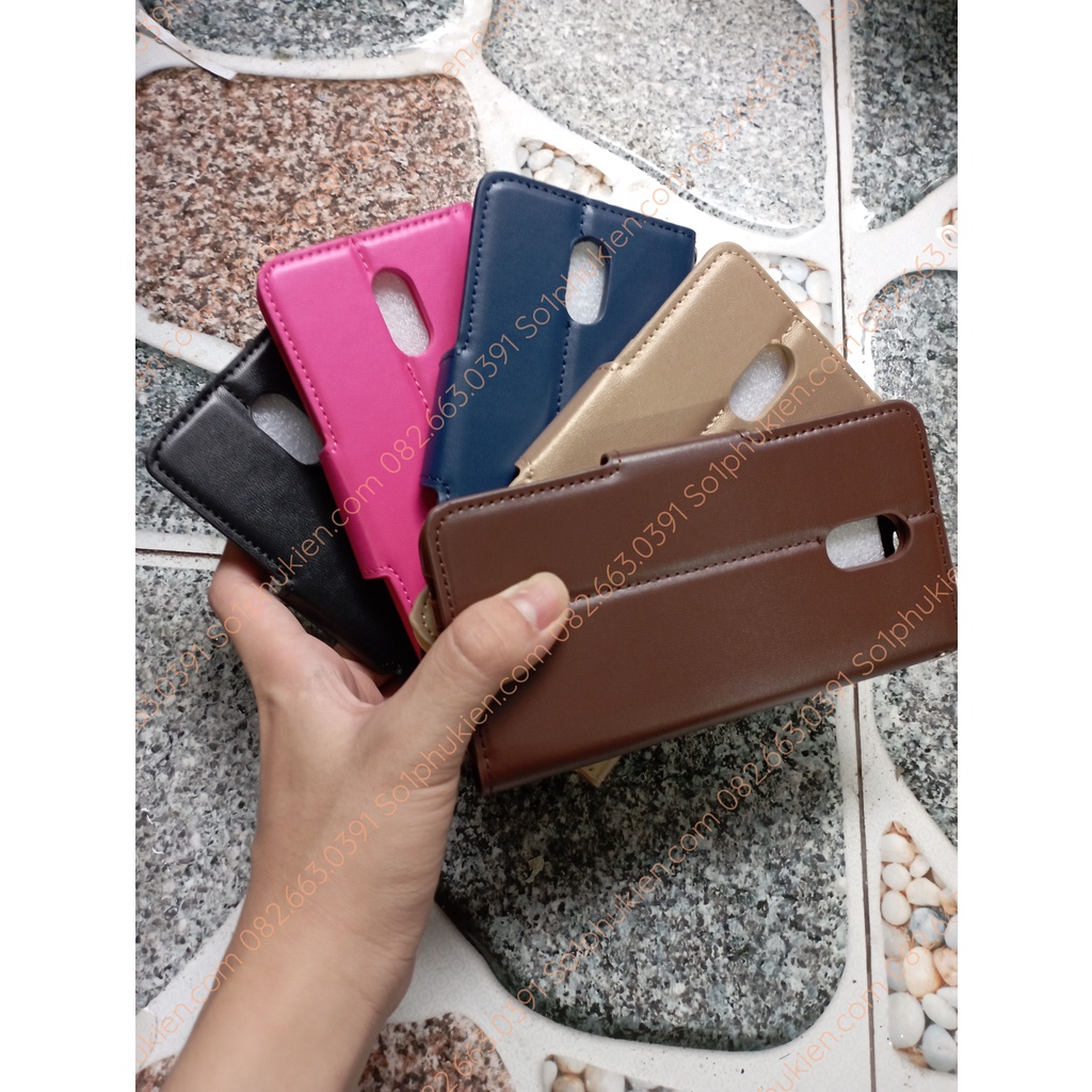 Bao da (ốp lưng nắp gập) Samsung Galaxy J7+ ( plus) j730 (J7 pro) da cao cấp, có ngăn đựng thẻ, chống xem phim tiện dụng
