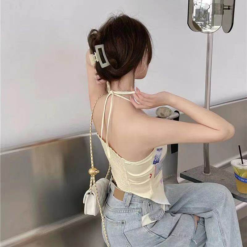 IELGY Áo Hai Dây Thời Trang Gợi Cảm Cho Nữ