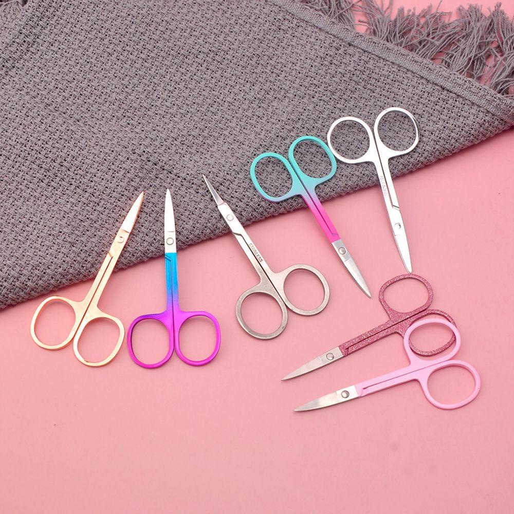 Kềm Cắt Tỉa Lông Mày Mini Màu Cầu Vồng Xinh Xắn