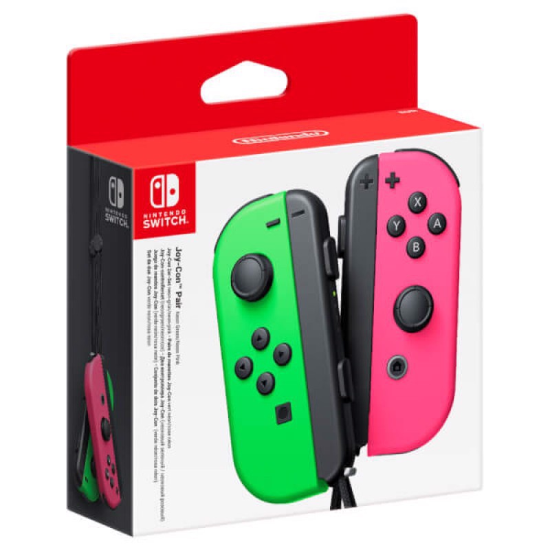 Tay cầm Joy con Nintendo Switch Màu Neon Pink/ Neon Green