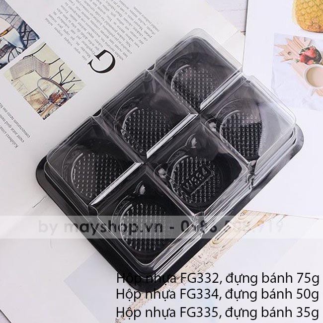 10 hộp đựng 6 bánh trung thu 35g - 75g (FG332, FG334, FG335)