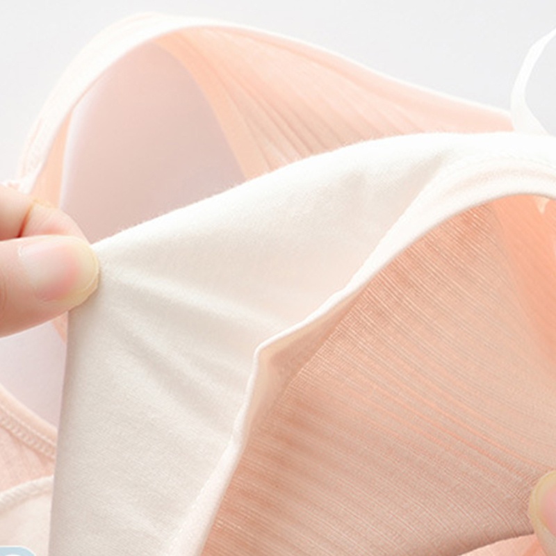 Áo Lót Bralette Hai Lớp In Họa Tiết Thỏ Dễ Thương Có Nắp Đậy Dành Cho Bé Gái Tuổi Teen