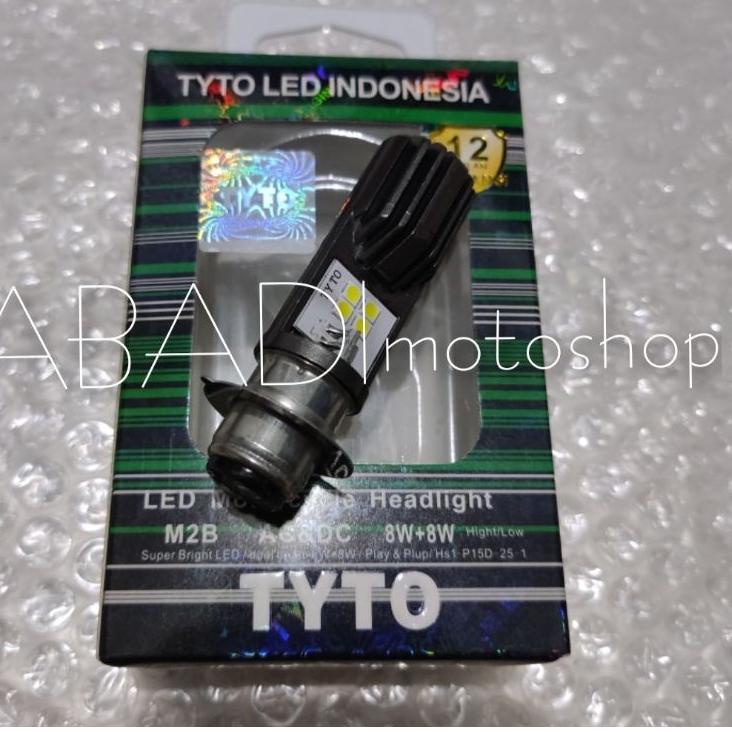 Đèn Pha Led 2 Mặt M2B Cree Nguyên Bản Ac Dc 8W H6 Mio Beat Wave ➻ ❉♂