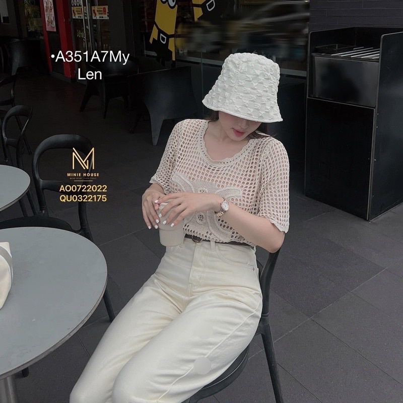 6001. ÁO LEN LƯỚI THÊU