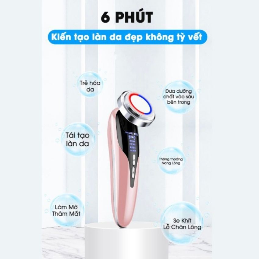 [Nhớ Chọn Quà] Máy Di Tinh Chất Nóng Lạnh* Mini Cầm Tay, Giúp Đẩy Dưỡng Chất, Masage Mặt, Tẩy Trang Với Công Nghệ Ion | BigBuy360 - bigbuy360.vn