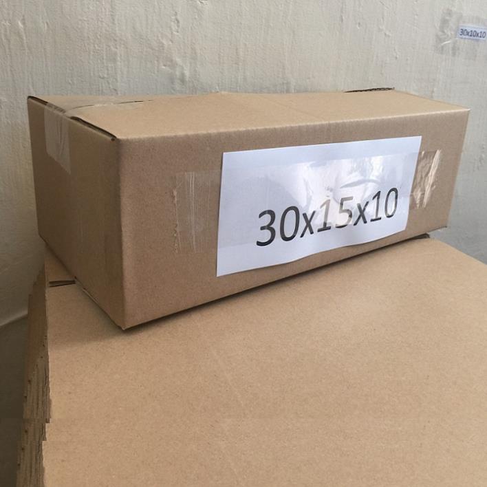 Bộ 50 thùng hộp carton bìa giấy đóng gói hàng kích thước 30x15x10 giá rẻ tận xưởng giao hỏa tốc nhận hàng ngay