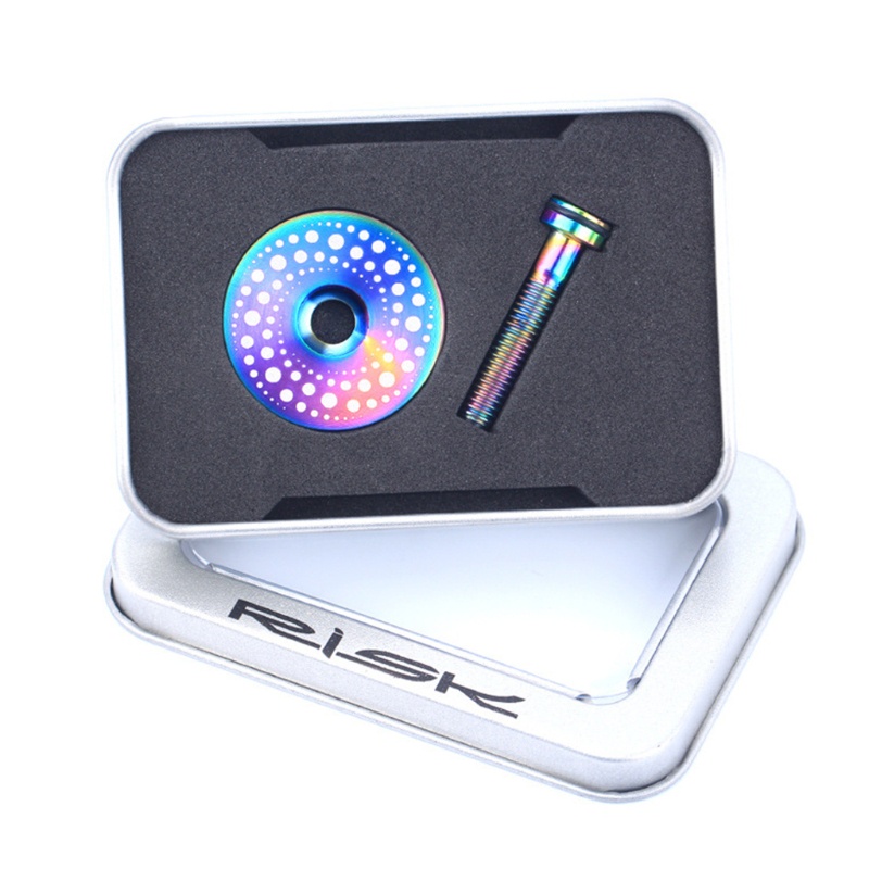 Nắp Đậy Cổ Xe Đạp Bằng Hợp Kim Titan Nhẹ + Ốc Vít M6X30Mm