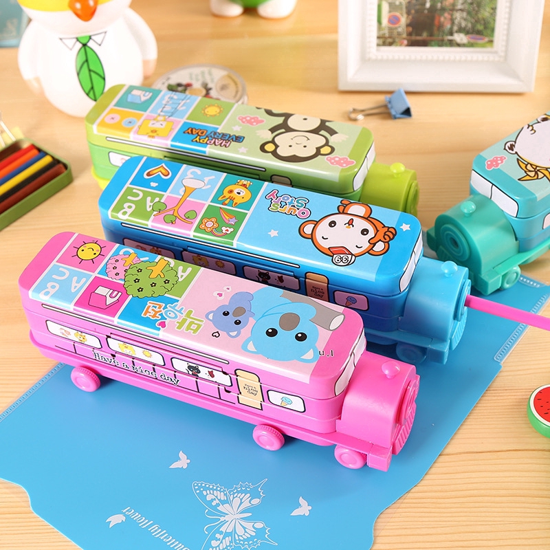 Hộp bút hình tàu lửa xinh xắn tiện dụng cho trẻ