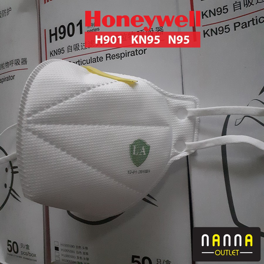 [Honeywell KN95] Khẩu Trang Honeywell H901 nẹp vàng KN95