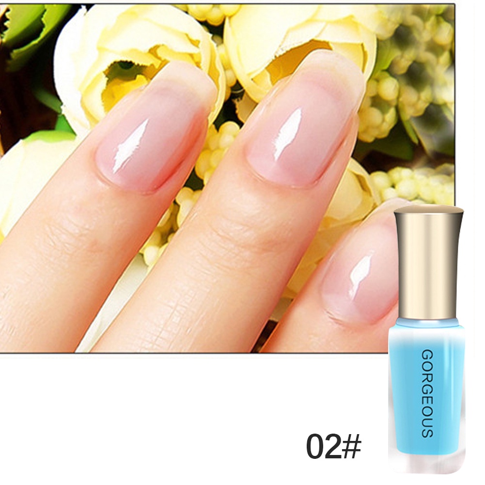 Hàng Có Sẵn Sơn Móng Tay Dạng Thạch Sơn Móng Tay Trong Mờ Màu Kẹo Khô Nhanh 10Ml Không Bóc Được Thanh Toán Khi Nhận Hàng