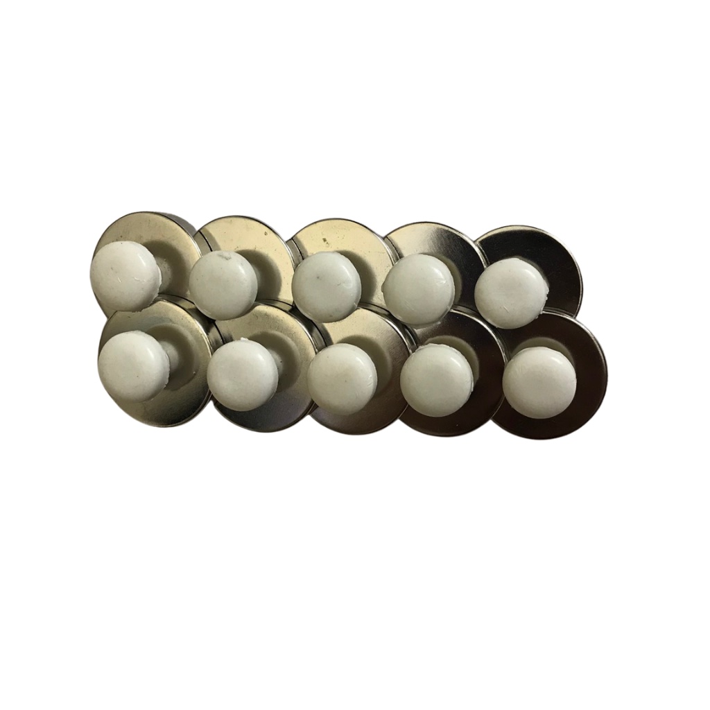 10 viên Nam châm đính bảng núm trắng D28mm