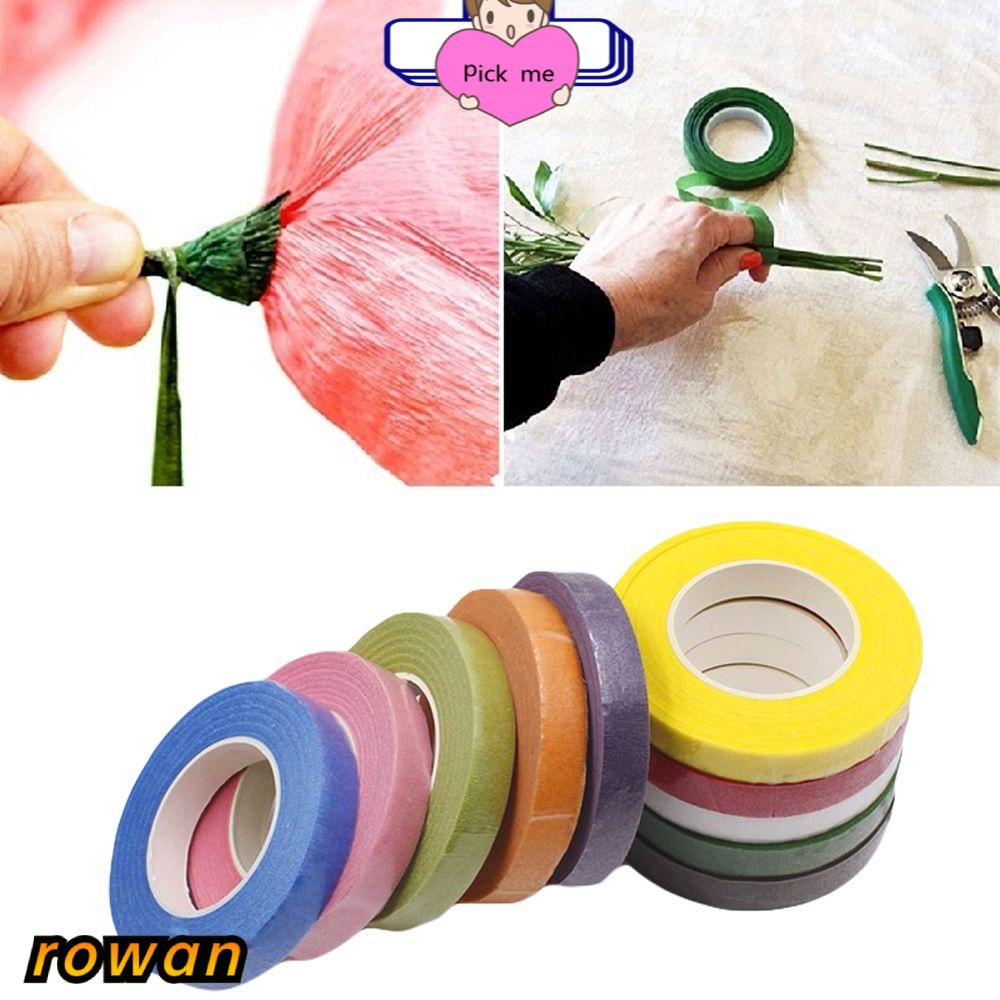 ROW 1PC Wrinkle Paper Florist Floral Stem Tape Durable Artificial Flower Wrap Floriculture Craft Accessories New DIY Floristry Decoration Corsages Buttonhole/Multicolor