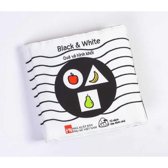 Sách Vải Muki - Lật Giở Kích Thích Thị Giác Black &amp; White