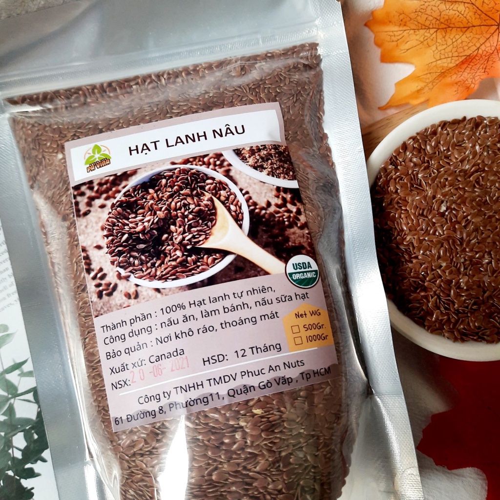 Hạt Lanh Canada Chính Hãng, 500Gr, 1000GR