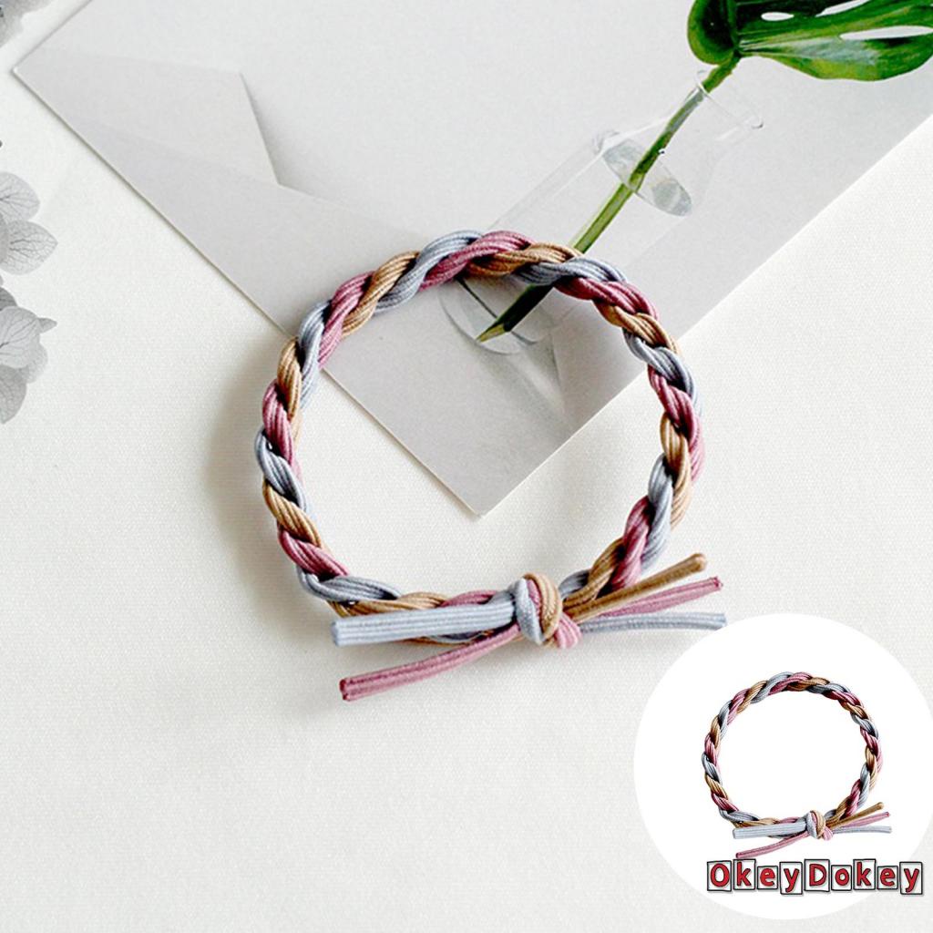 Dây Buộc Tóc Đuôi Ngựa Co Giãn Màu Trơn / Màu Sắc Phù Hợp Cho Nữ ODokey