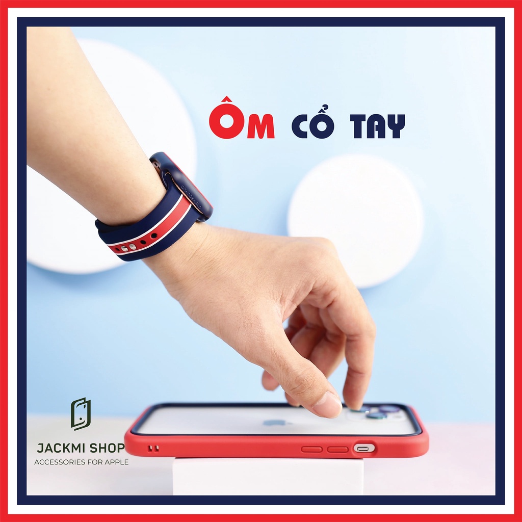 [COMBO 3 MÓN]DÂY SILICON HỌA TIẾT CHO APPLE WATCH + ỐP VIỀN RHINOSHIELD CHO IPHONE + ỐP VIỀN RHINOSHIELD CHO APPLE WATCH