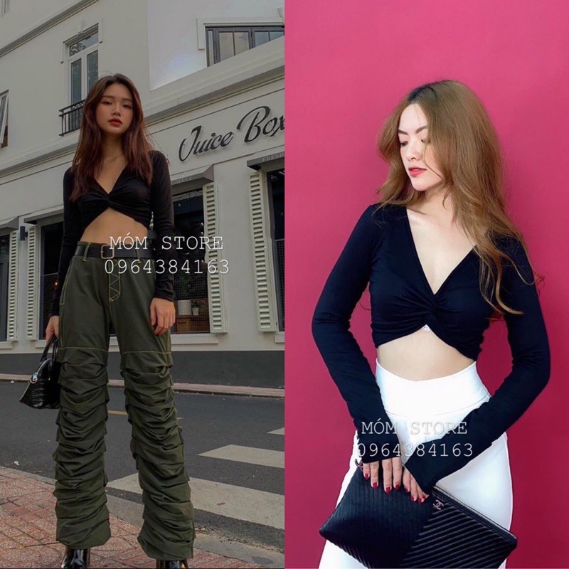 Áo Croptop Xoắn Ngực Siêu Xinh [ẢNH THẬT 100%