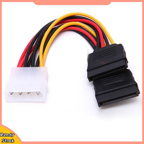 Cáp chuyển đổi nguồn điện 4 Pin IDE Molex sang 15 Pin 2 Serial SATA