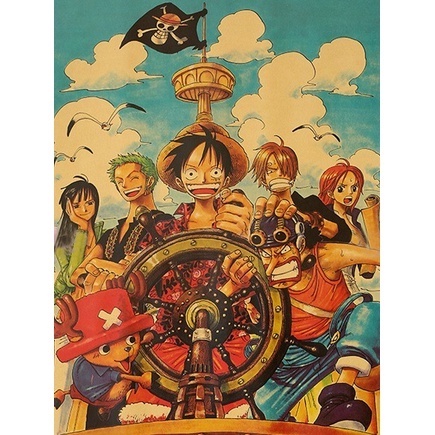 Tranh đính đá tự làm giá rẻ in theo yêu cầu 30x40cm, tranh đính đá phong cảnh Anime 5D (Đảo Hải Tặc)