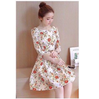 Đầm hoa xòe tay lỡ size m l xl xxl