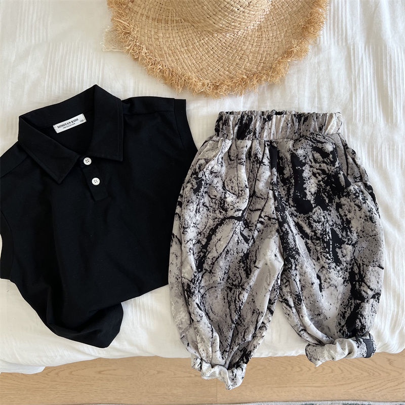 Quần Ống Rộng Chống Muỗi Phối Màu Nhuộm Thời Trang Mùa Hè Phong Cách Phương Tây Hàng Mới Dành Cho Bé Trai Và Bé Gái 2022