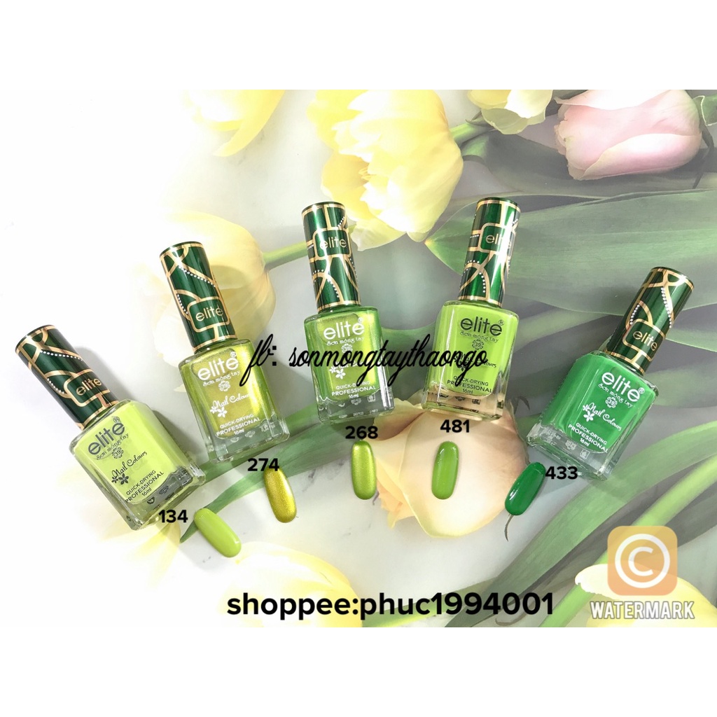 Sơn móng tay  cao cấp Elite 16ml (không cần hơ máy)