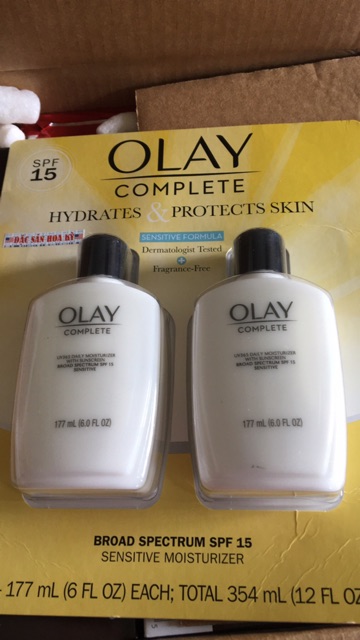 Hàng nội địa Mỹ KEM DƯỠNG ẨM VÀ CHỐNG NẮNG OLAY COMPLETE UV365 DAILY MOISTURIZER WITH SUNSCREEN SPF 15