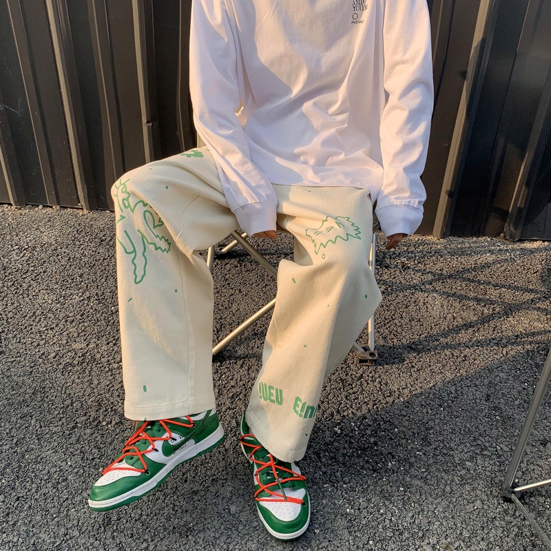 quần ống rộng Họa Tiết Graffiti Size S-3Xl Phong Cách Hiphop Cho Nam | BigBuy360 - bigbuy360.vn